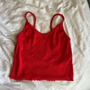 Red tank top